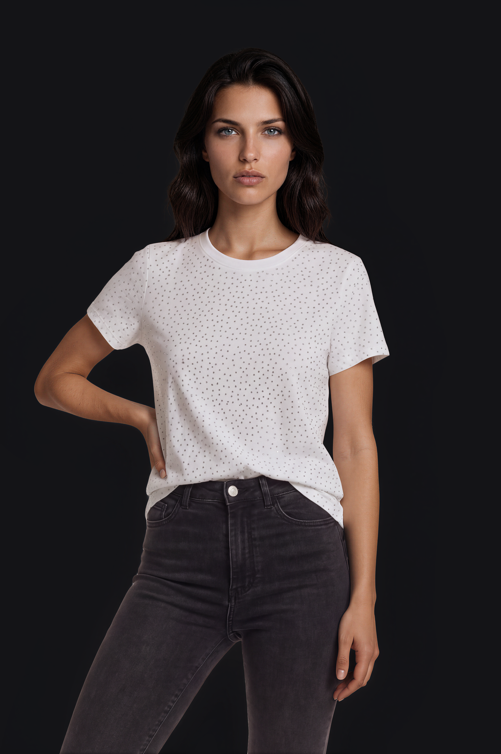 Crystal Tee – White