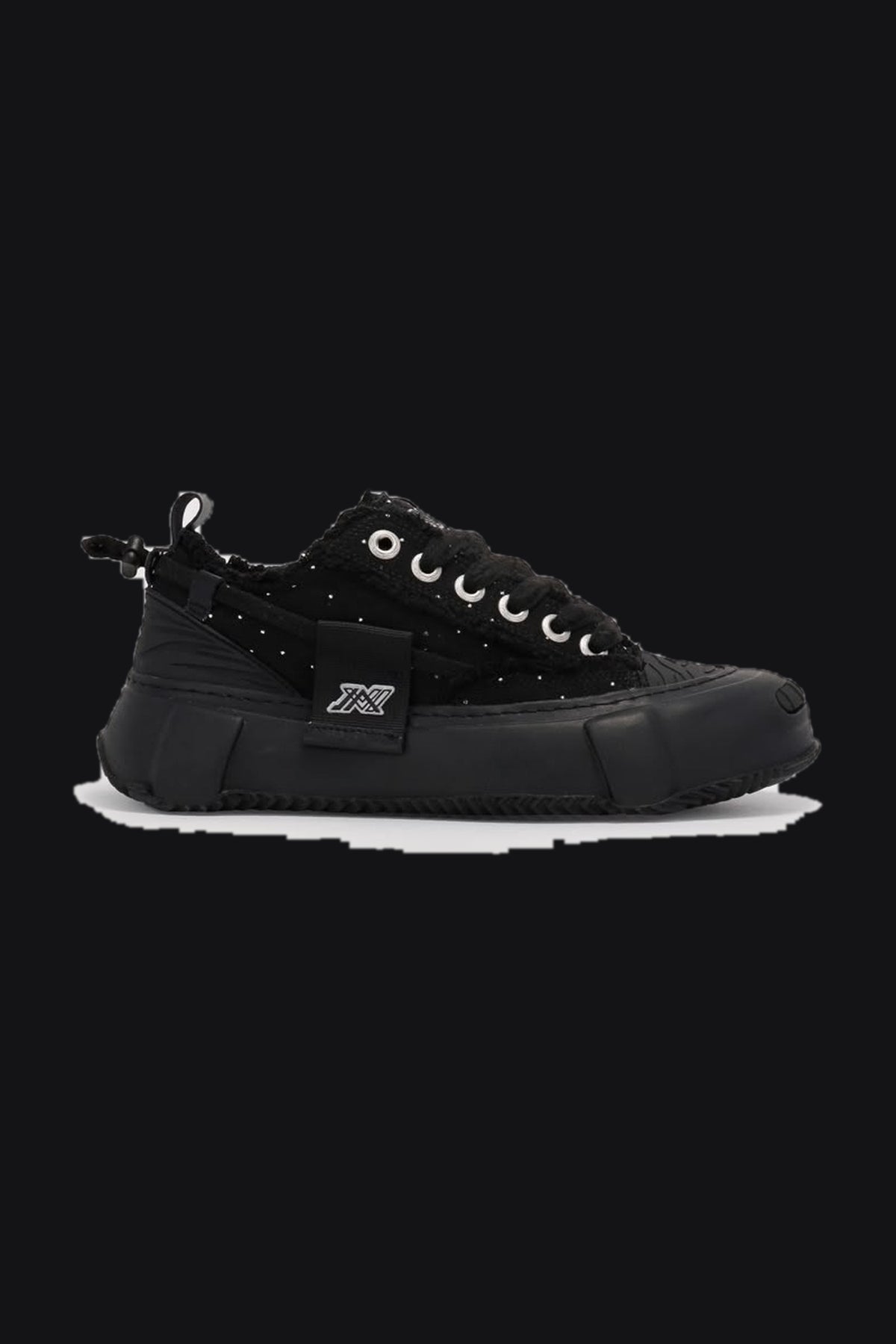 Canvas Platform Sneakers – Black Crystal — Men