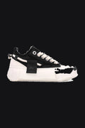 Canvas Platform Sneakers – Black & White — Men