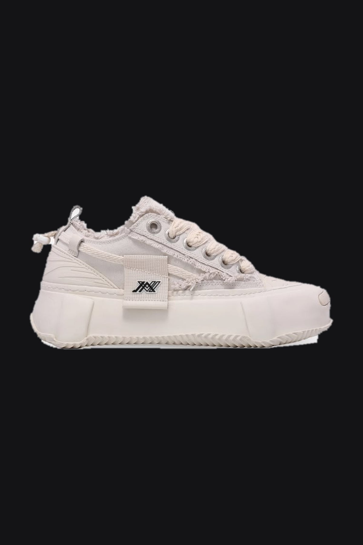 Canvas Platform Sneakers – Cream — Men