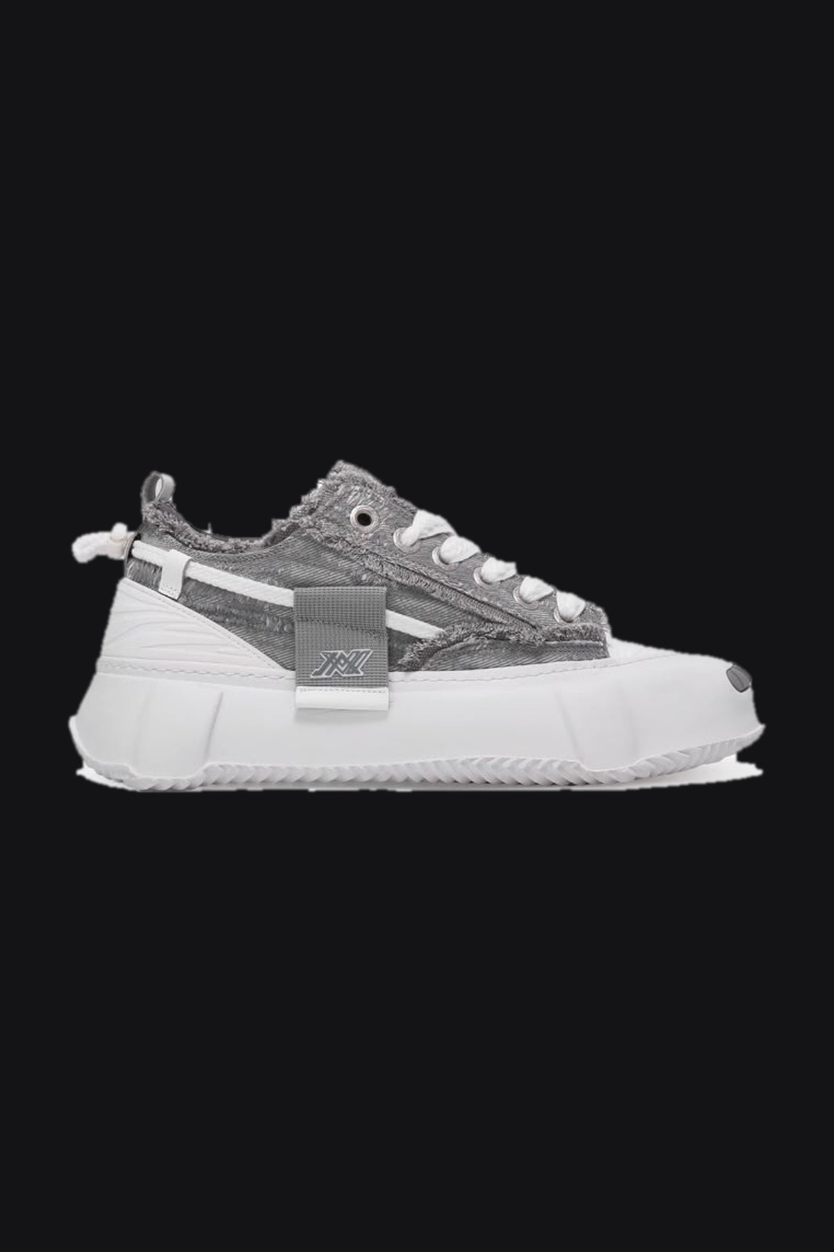 Canvas Platform Sneakers – Grey — Men