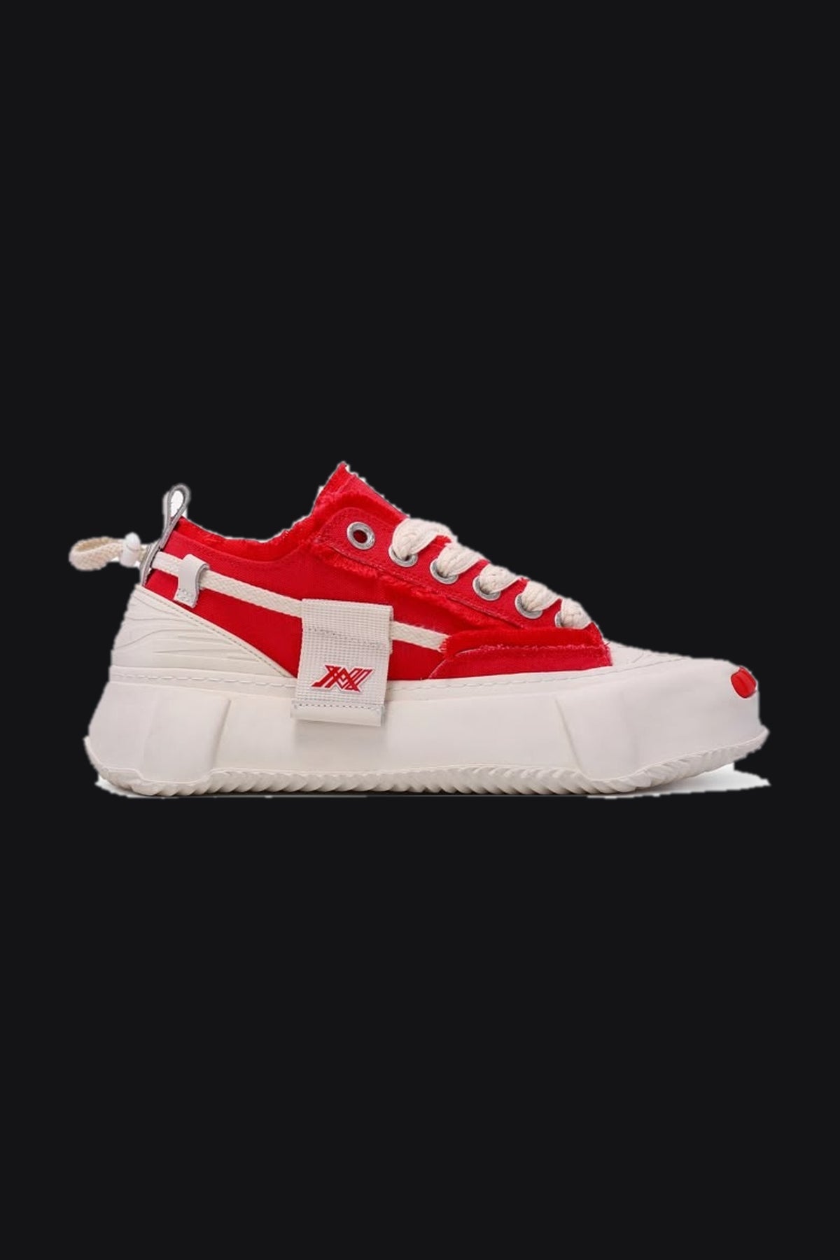 Canvas Platform Sneakers – Red — Men