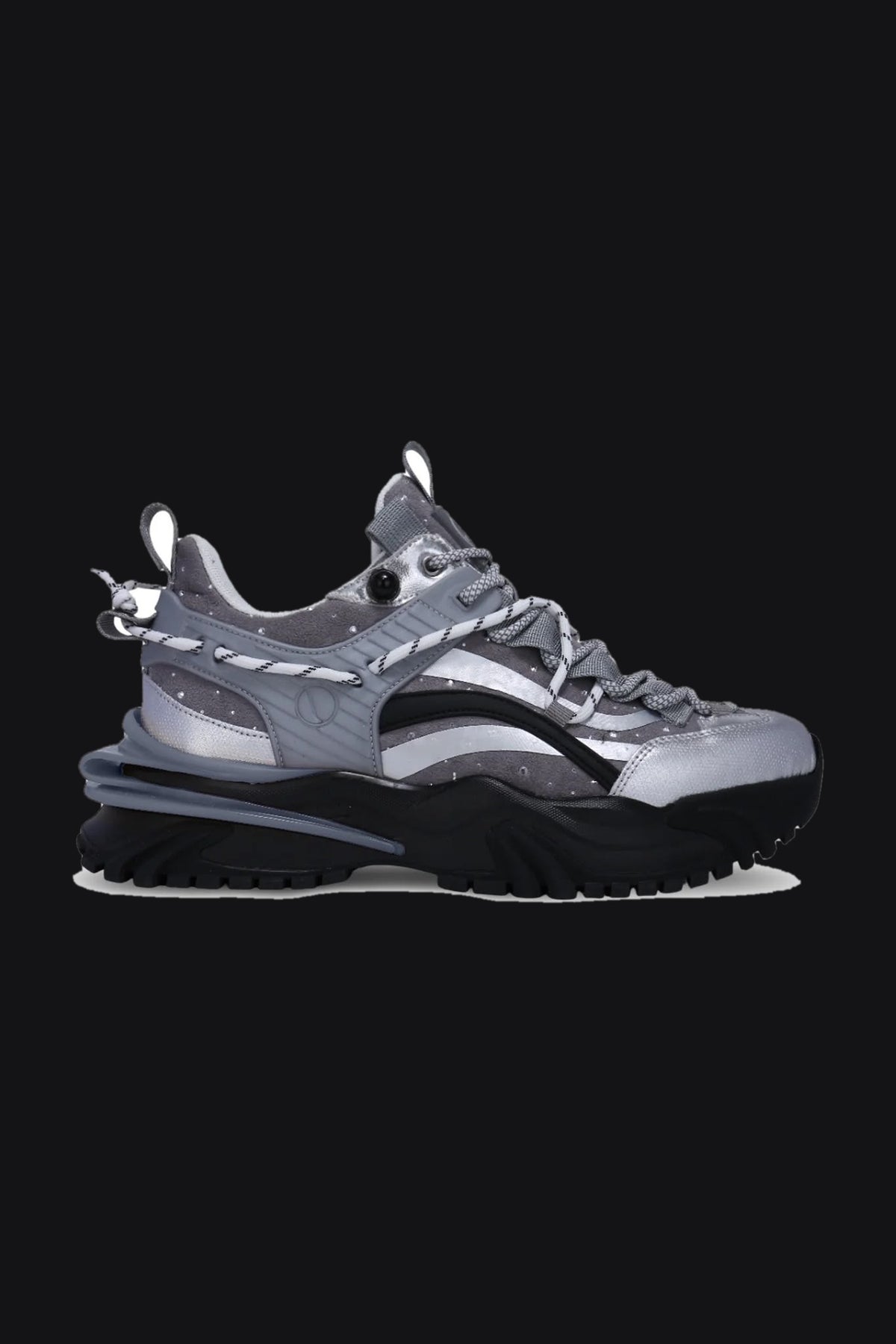Chunky Runner Sneakers – Silver — Men